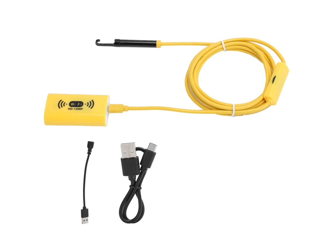 Endoscopio (8mm Hd 1200p Inalámbrico Wifi Impermeable) Cámara De Inspección De Tuberías