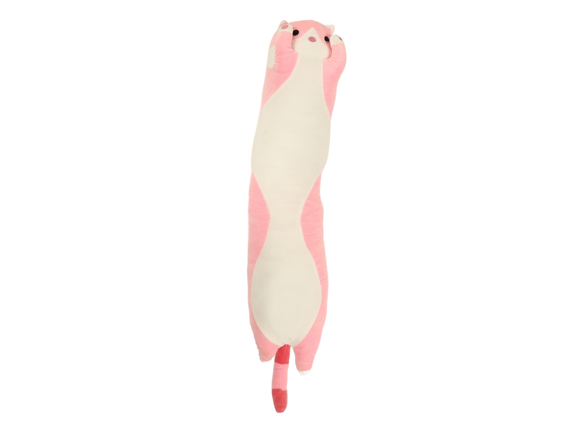 -juguete De Peluche Gato Cartoon Suave Almohada Larga Para Niños Rosa 90cm/35.43in