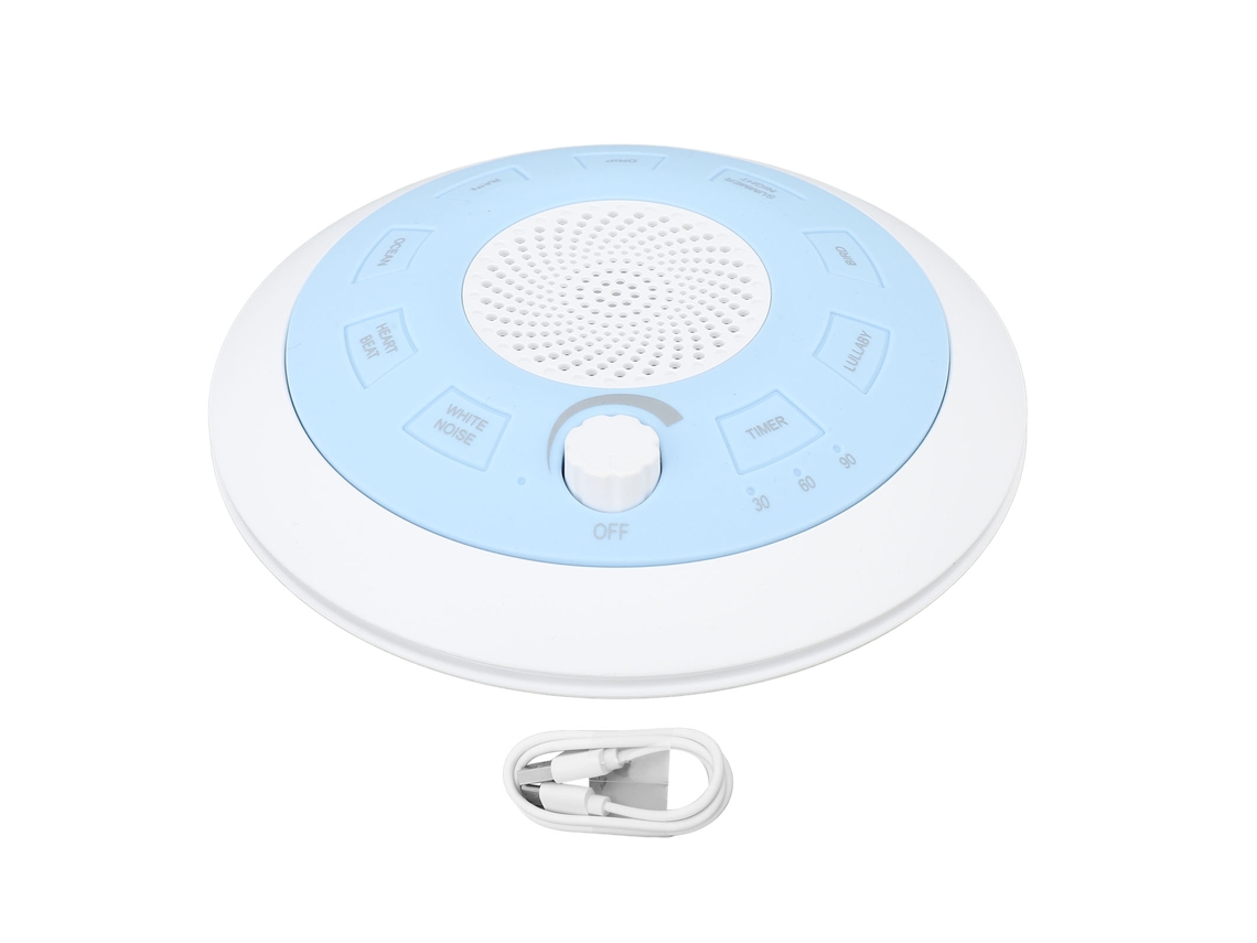 Máquina Portátil De Ruido Blanco Para Bebés Con 8 Sonidos, Recargable Por Usb, Temporizador Automático, Azul Marino.