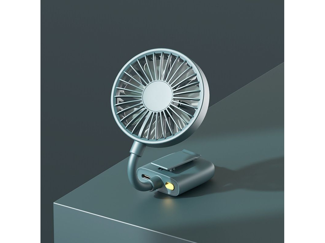 Mini Ventilador De Verano Con Clip Para El Hogar, La Oficina, Exteriores Y Viajes (pmv Verde)