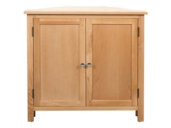 Maison Exclusive - Armario De Esquina De Madera Maciza De Roble 80x33,5x78 Cm