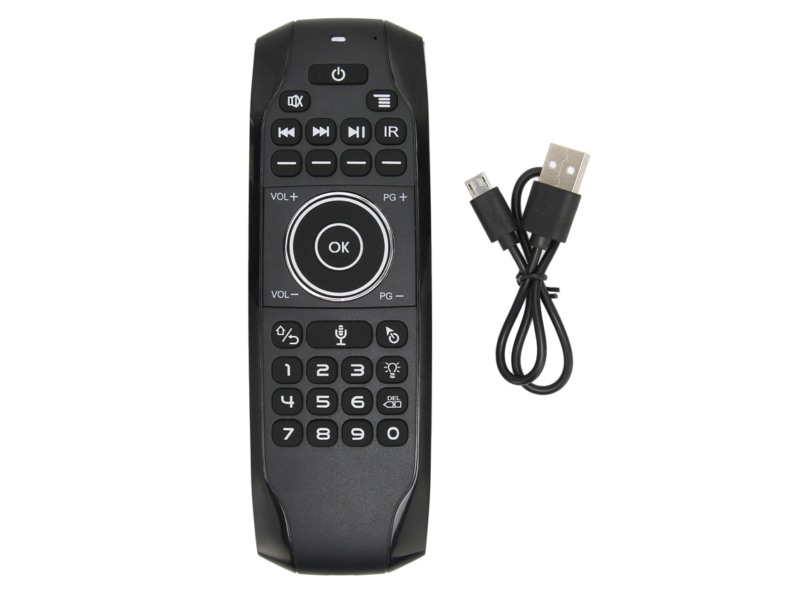 Control Remoto De Voz Con Retroiluminación De Repuesto, Control Remoto Inalámbrico De Doble Cara 2.4g Para El Hogar G7v