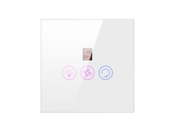 Ventilador inteligente e interruptor de luz con pantalla táctil, control por voz y móvil, compatible con el hogar, ajuste de velocidad Wifi Tuya.