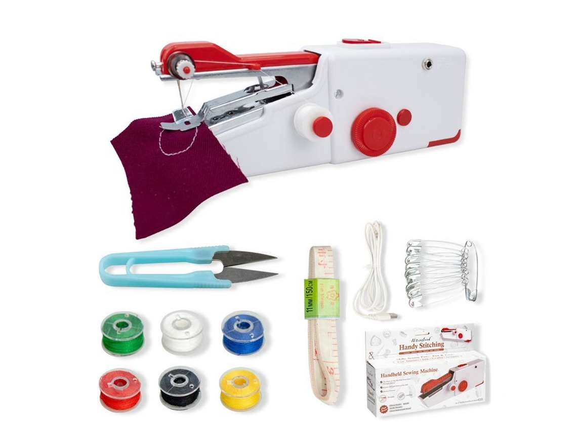 Mini Máquina De Coser Eléctrica Portátil Para Adultos, Puntada Rápida, Ideal Para Ropa, Telas, Para El Hogar Y Para Viajes.