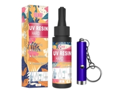 Kit De Resina Uv Transparente Dura Com Ferramentas Para Moldagem E Revestimento Cura Rápida
