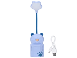 Lámpara de escritorio LED USB de dibujos animados para leer con protección ocular, luz nocturna para dormitorio y dormitorio.