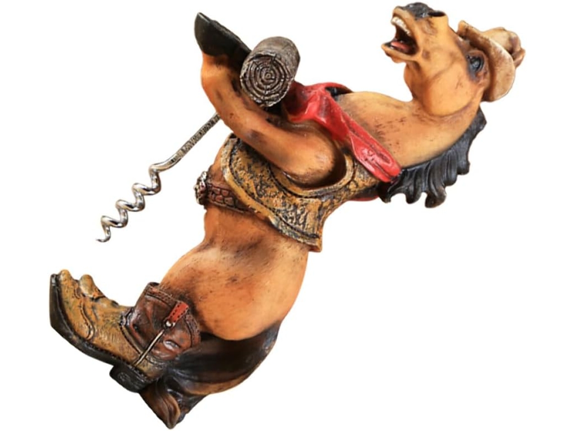 Sacacorchos De Resina Con Forma De Caballo, Práctico, De Estilo Western, Compacto Y Decorativo.
