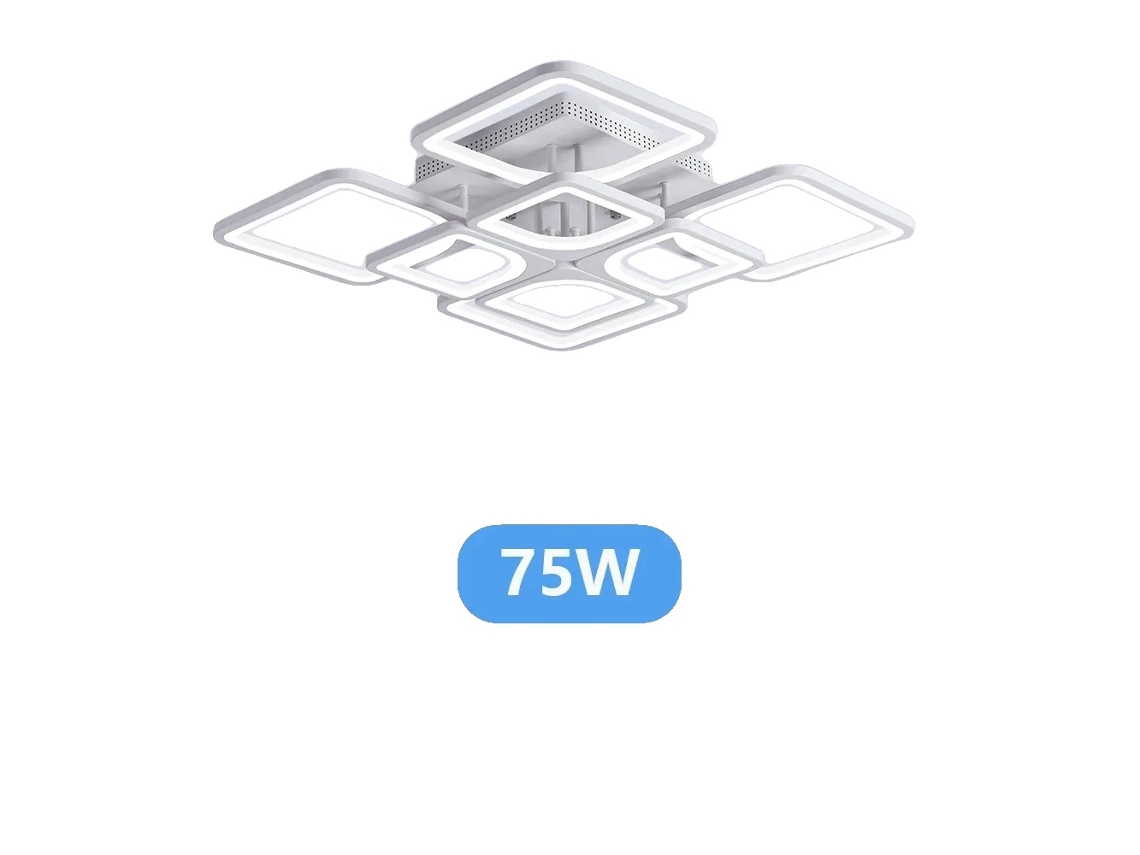 Lámpara de techo LED regulable, con control remoto, blanca, 4 y 4 OEM