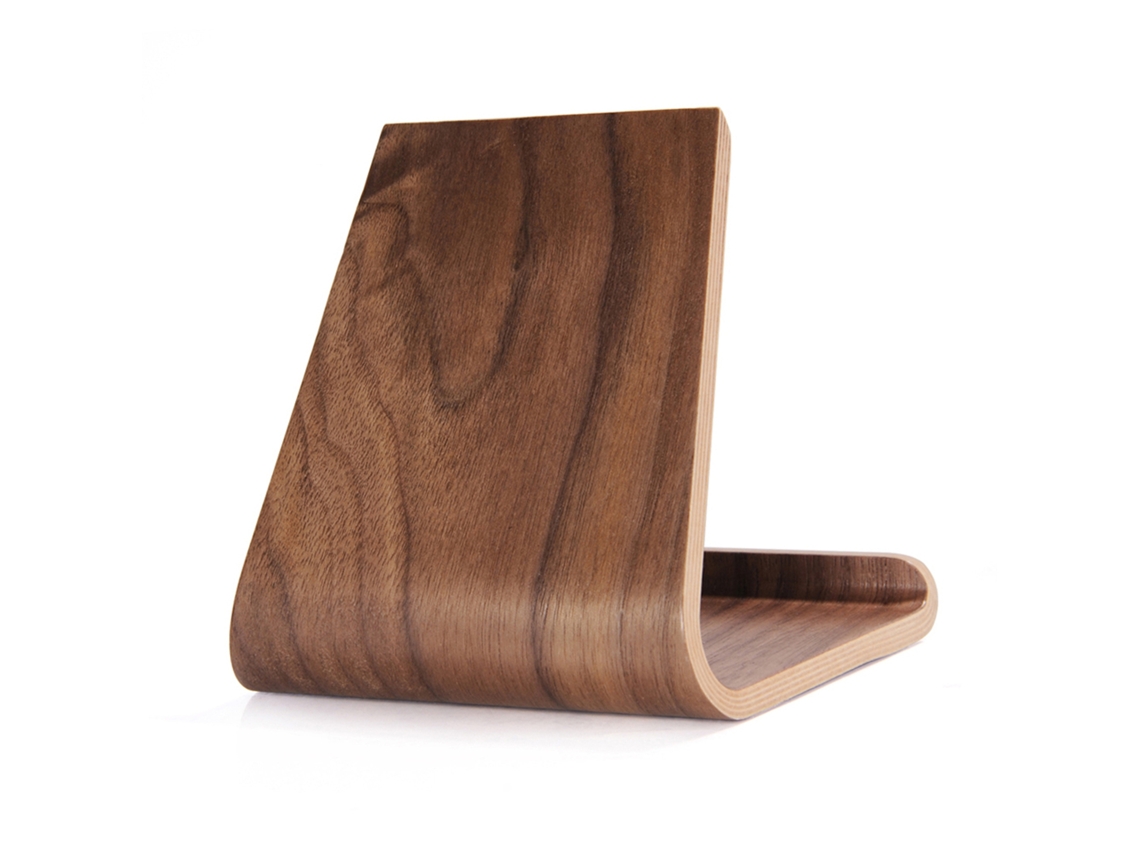 Soporte De Madera Para Teléfonos Y Tabletas, Base De Escritorio Antideslizante, Ligero Y Portátil