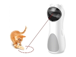 Juguete Laser Automático Para Gatos, Juguete Interactivo Rotativo Con Función De Temporizador Y 3 Velocidades Ajustables