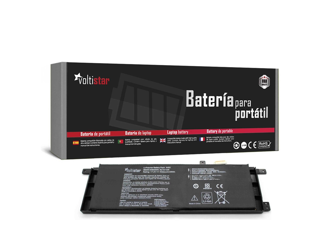 Batería Para Portátil Asus B21n1329 0b200 00840000 D553m F453 F453ma F553 F553m 7.4v 4500mah Voltistar