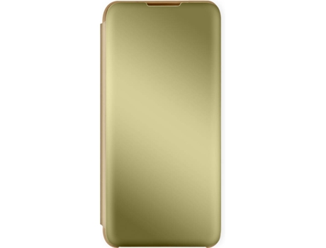 Funda Samsung Galaxy A03s AVIZAR Espejado con Soporte (Dorado)