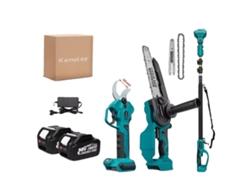 Podadora eléctrica, motor sin escobillas, compatible con baterías de 18 V, juego completo de 2 baterías de 5 Ah y 50 Ah, OEM UE