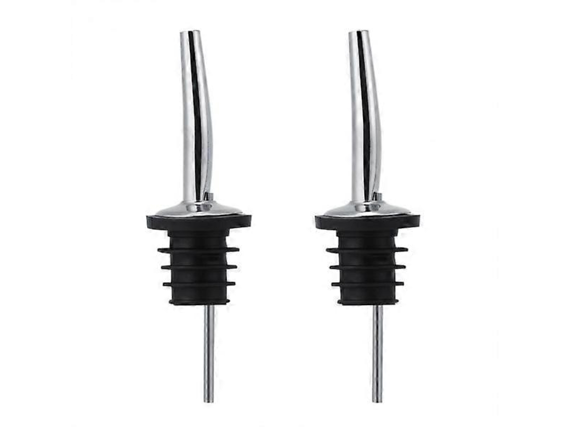 Tapa Gotera De Acero Inoxidable 2 Piezas Para Botellas De Licor Control De Flujo Sin Derrames Verde Oscuro