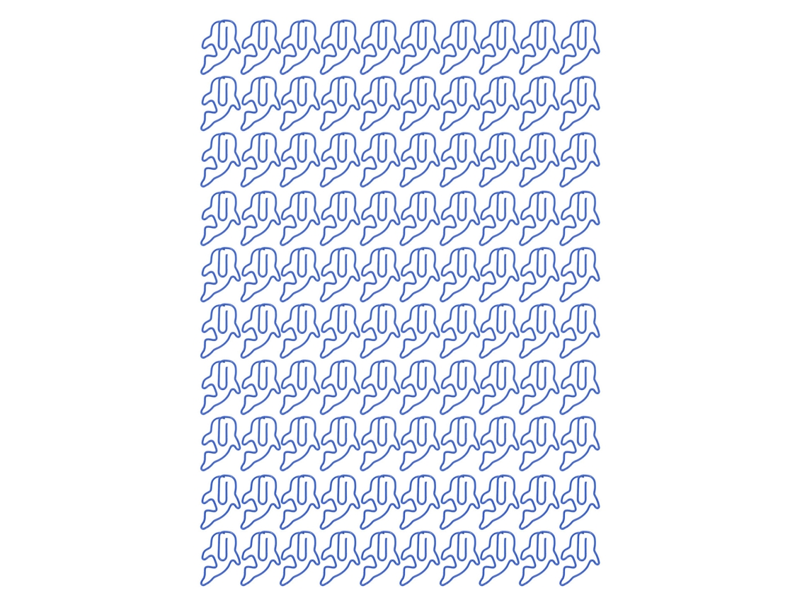 Juego De 100 Clips De Oficina Con Formas Bonitas, Ligeros Y Decorativos, Con Forma De Delfín, Para La Escuela.