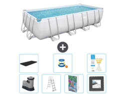 Bestway Piscina Bestway Power Steel Retangular - 549x274x122 Cm - 8-peças S525