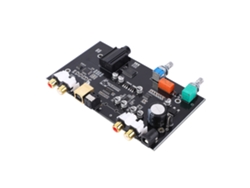 Placa DAC 2026as-PCM5100 de 12 V con control de volumen, decodificador USB y fibra óptica.