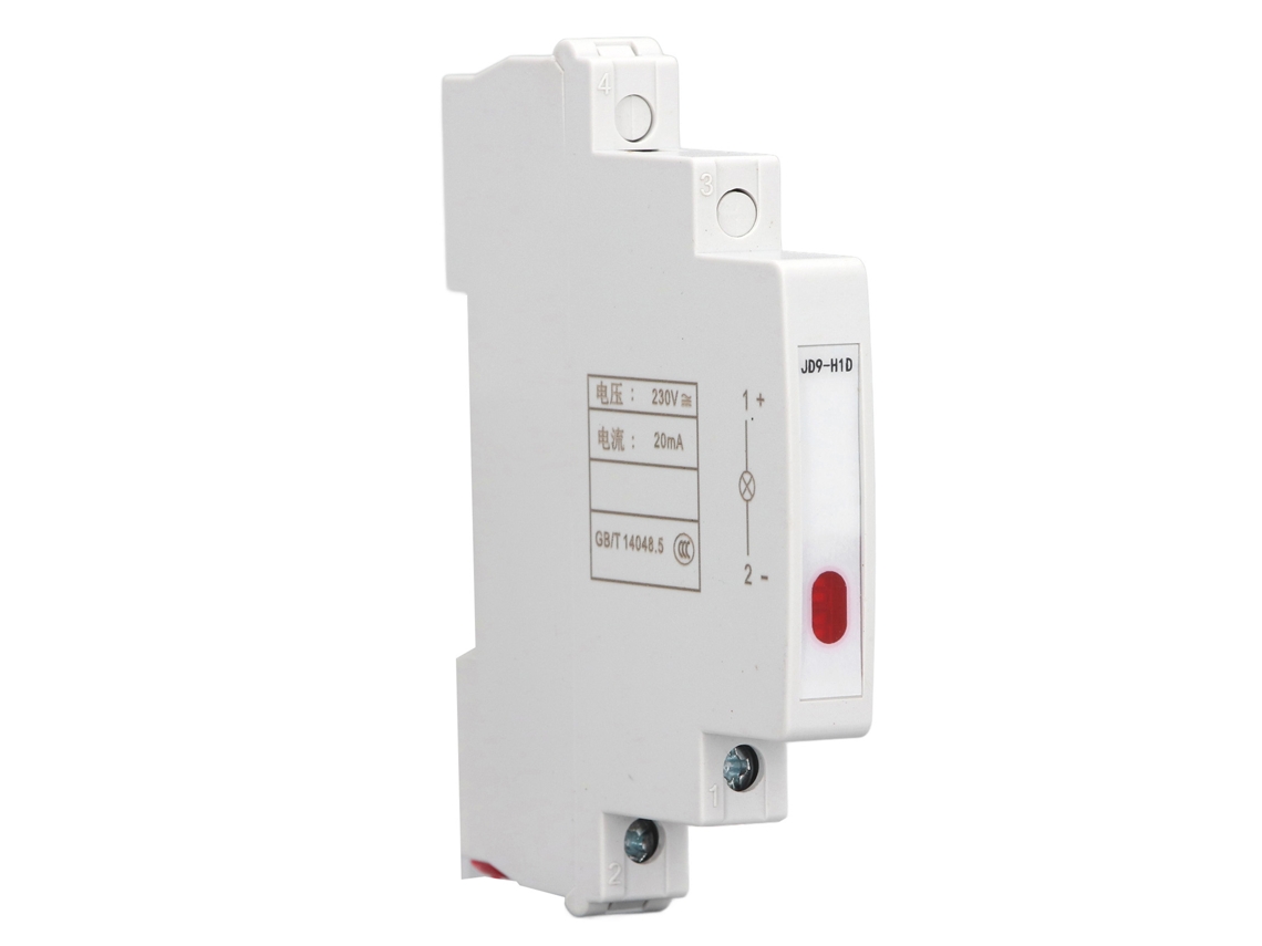 Indicador Led Para Riel Din, 230 V Ca/cc, Montaje Modular Jd9-h1d, Telecomunicaciones Y Electricidad.