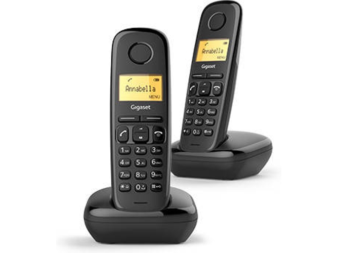 Teléfono fijo Sin Cable GIGASET A170 Duo negro