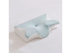 Almohada Para El Cuello Ergonómica De Espuma Viscoelástica De Seda Helada (verde) Cuich