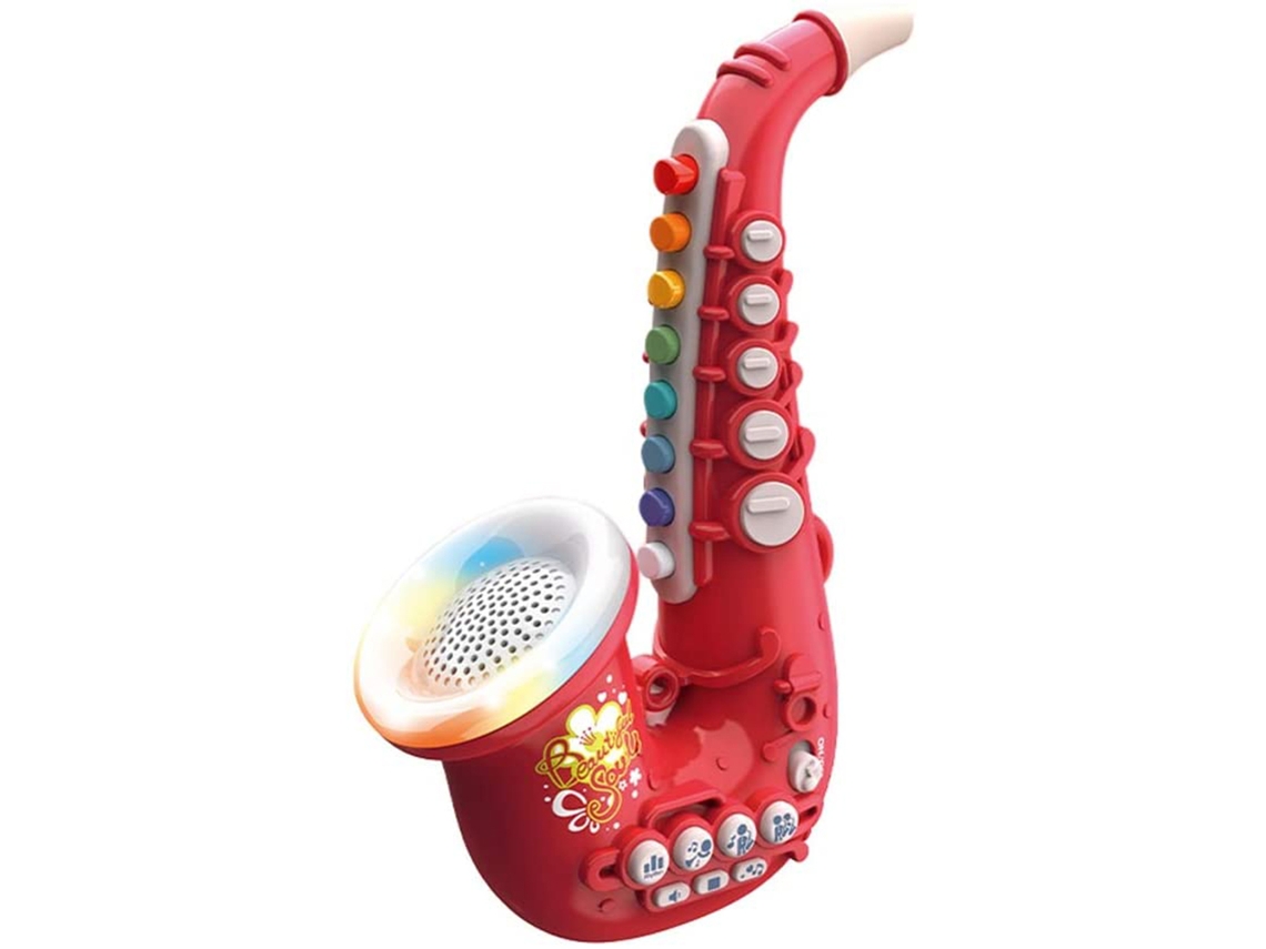 Saxofón de juguete Bj-Toy para niños, instrumento musical educativo para la primera infancia, regalo de cumpleaños o Navidad para bebés.