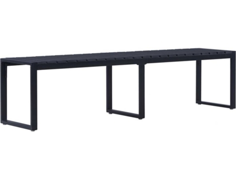 Banco de jardín VIDAXL Negro Hierro (180.5x40x45 cm)