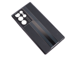 Capa De Celular Silicone Couro Anti-impacto Proteção Total Magra Para Samsung Galaxy S22 Ultra Preta