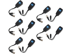 Balun De Vídeo Hd Pasivo Con Conector Cvi/tvi/ahd Y Transmisor Rj45 Cat5 De 5 Pares.