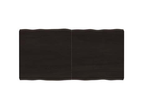 Tablero mesa madera tratada borde vivo marrón VIDAXL (120x60x(2-6) cm)