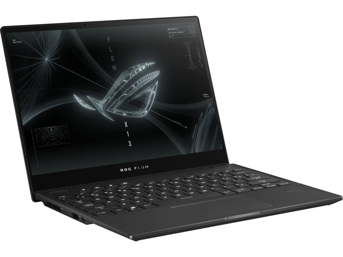 Portátil Gaming ASUS Rog Flow X13 GV301QH-K6069T (AMD Ryzen 7 5800HS - NVIDIA GeForce GTX 1650 - RAM: 16 GB - 512 GB SSD PCIe - 13.4'')