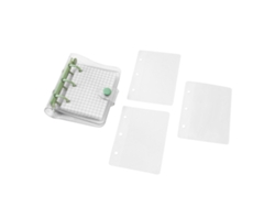 Mini Carpeta Con 3 Anillas De Pvc Transparente, Cuaderno Portátil De Hojas Sueltas Con 80 Páginas.