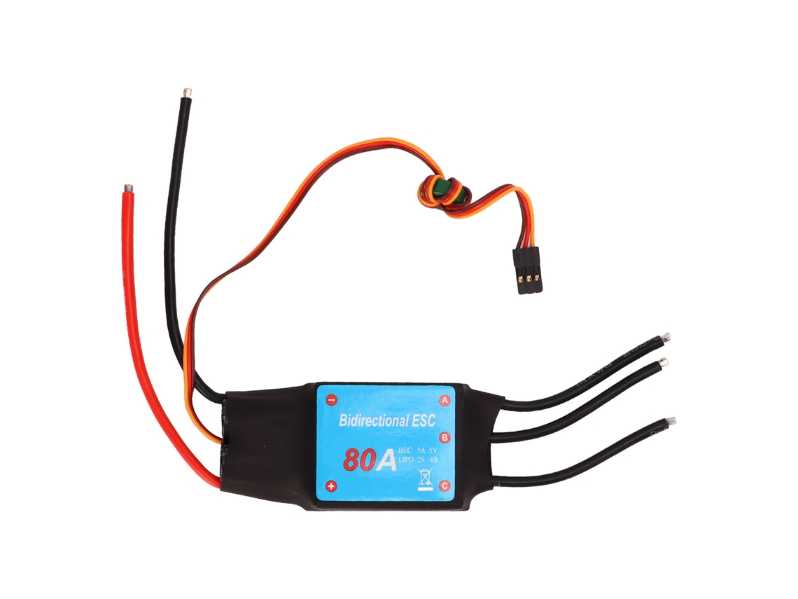 Controlador De Velocidad Esc Sin Escobillas De 80 A Para Barcos Rc Con Refrigeración Por Agua Y Salida Bce De 5 V 5 A