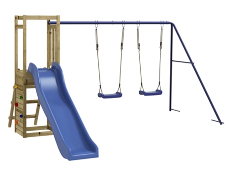 Parque Infantil De Exterior VIDAXL Marrón Madera