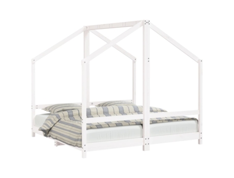 Estructura De Cama Para Niños VIDAXL Blanco Madera (165.5x171x158 cm)