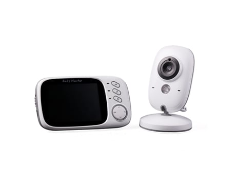 Vb603 Monitor de bebé inalámbrico LCD de 3,2 pulgadas, intercomunicador bidireccional, cámara de visión nocturna, calmante para bebés, cuidado mult...