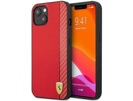 Funda Apple iPhone 13 Mini FERRARI Anti-Choque (Rojo)