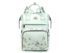 Mochila para pañales, linda mochila para pañales con compartimento térmico para biberones, bolso para pañales SPQMENT (verde)