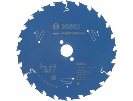 Disco de Sierra Circular BOSCH Expert para Construct Madera 165x20x2.0 mm - 24