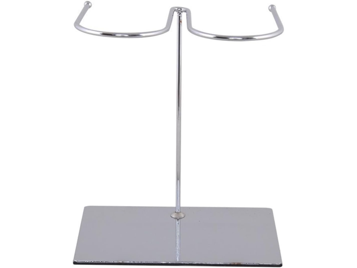 Botillero Acero Inoxidable Plateado Soporte Botas Resistente Elegante Guardar Zapatos Interiores Ideal Tiendas