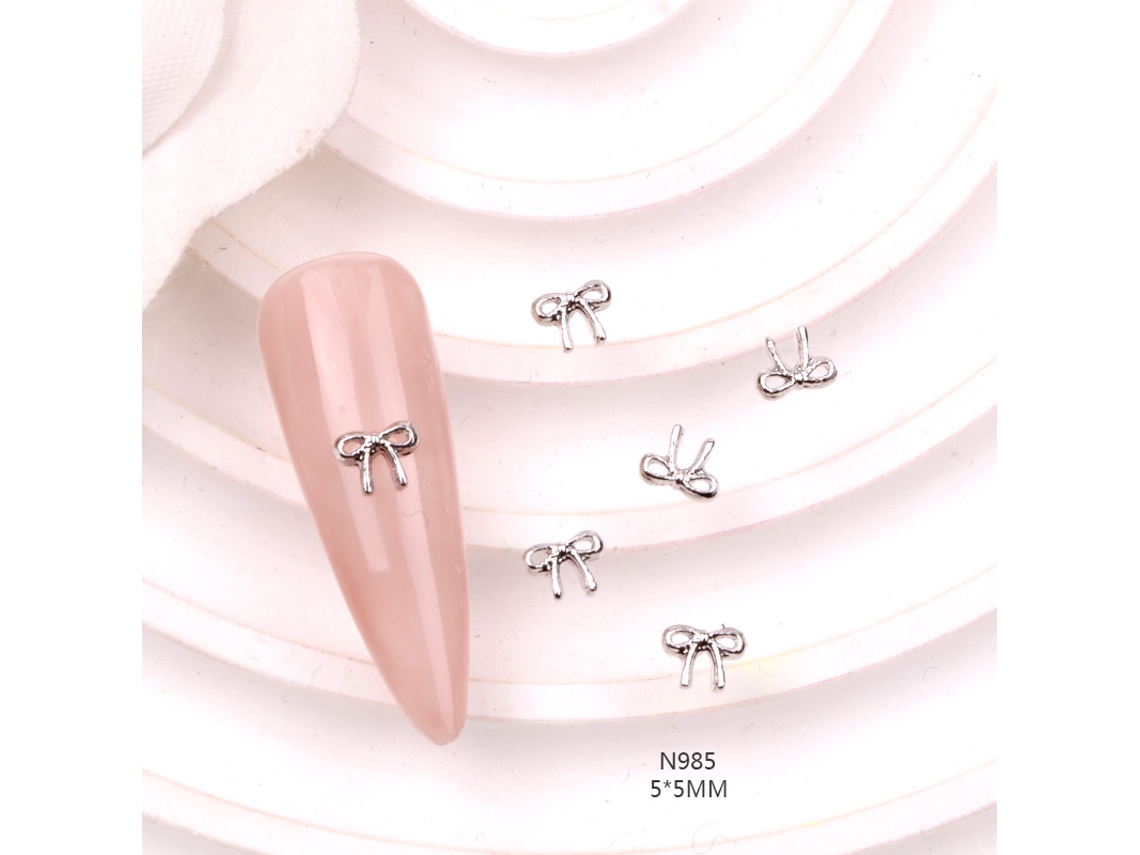 (10 piezas) Joyería de lujo en aleación de metal con diamantes de imitación, estilo japonés 3D, para decoración de joyería DIY.