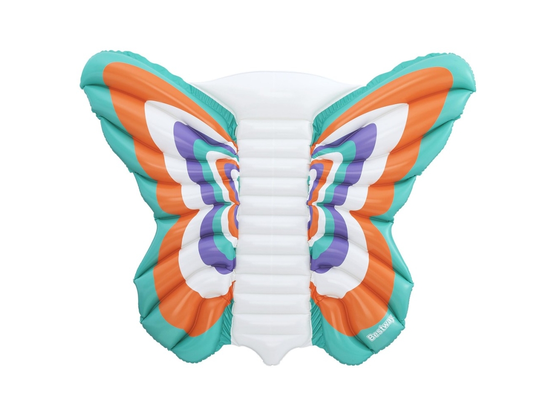 Colchón hinchable Bestway Butterfly 193 x 176 cm para playa y piscina