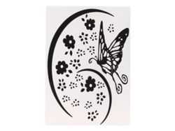 Molde para hornear DIY con plantillas de relieve Flores Animales Navidad Pluma 01