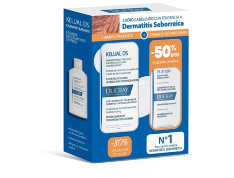 DUCRAY Kelual Ds Champô Anticaspa 100 ml Elution 200 ml
