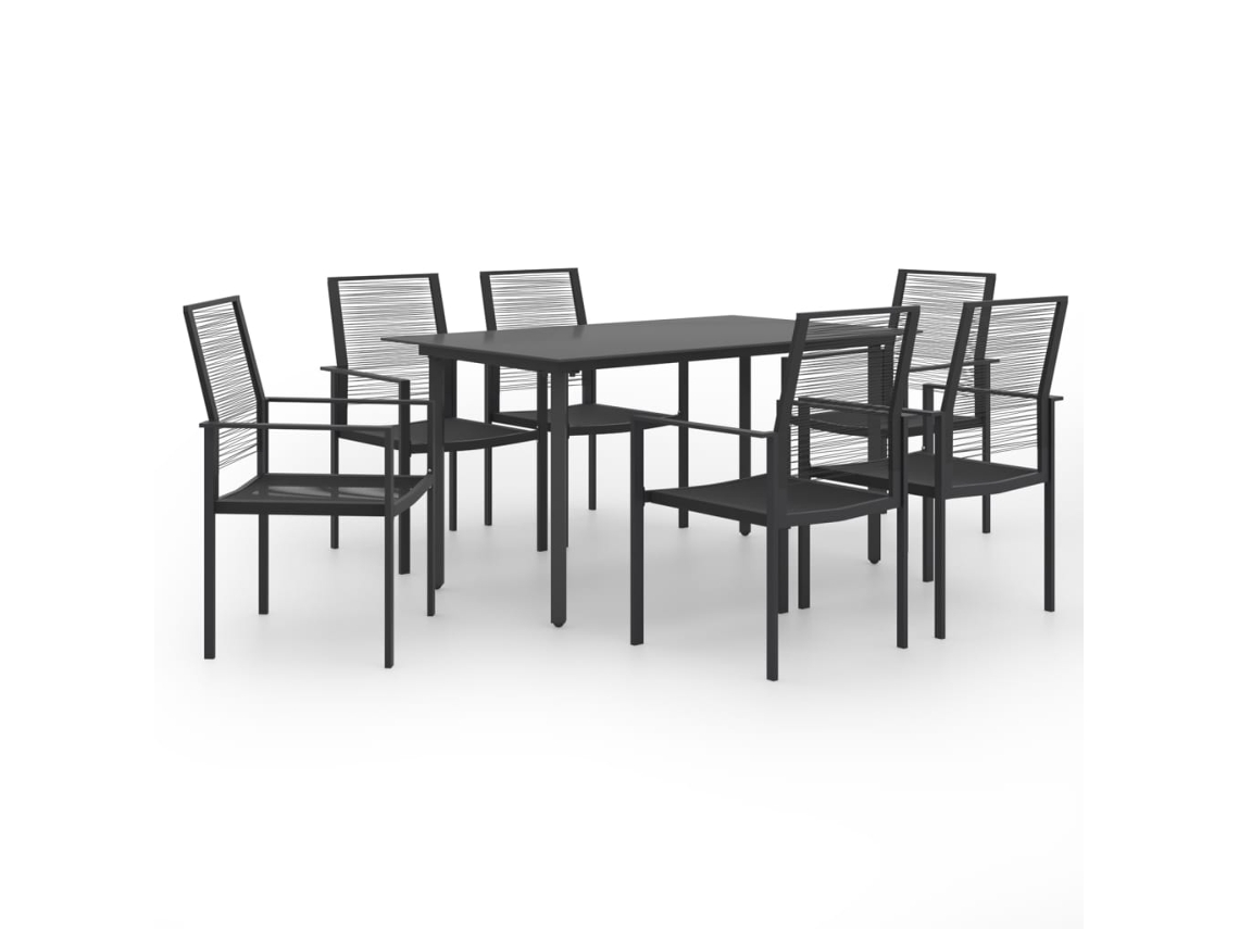 vidaXL Juego de comedor de jardín 7 piezas