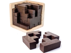 Rompecabezas De Madera En Forma De T Para Niños, Ideales Para Juegos Educativos, Acertijos Prácticos Y Como Regalo Navideño.