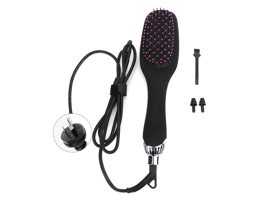 Secador De Pelo Cepillo Iónico Con Aire Frío Y Caliente Para Peinar, Alisar Y Rizar El Cabello