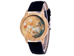 Reloj De Pulsera Analógico De Cuarzo Unisex Zhoulianfa, Moderno Y Duradero, Color Negro.