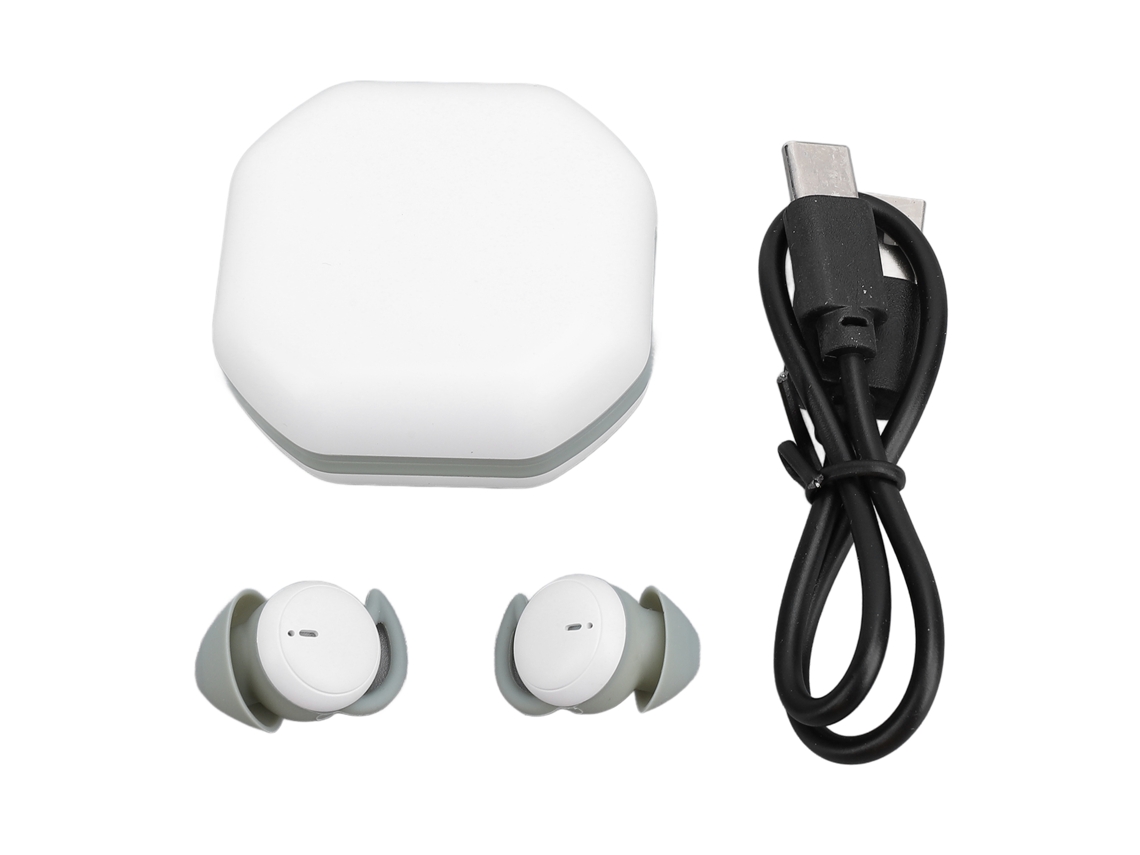 Auriculares Inalámbricos Mini Bluetooth 5.3 Con Cancelación De Ruido Y Estuche De Carga - Blanco Y Verde