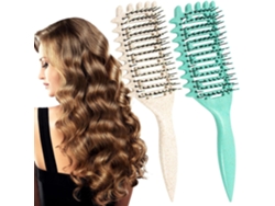 2 Cepillos De Desenredar Pelo Para Definir Rizos, Estilo Paddle, Ventilación Suave