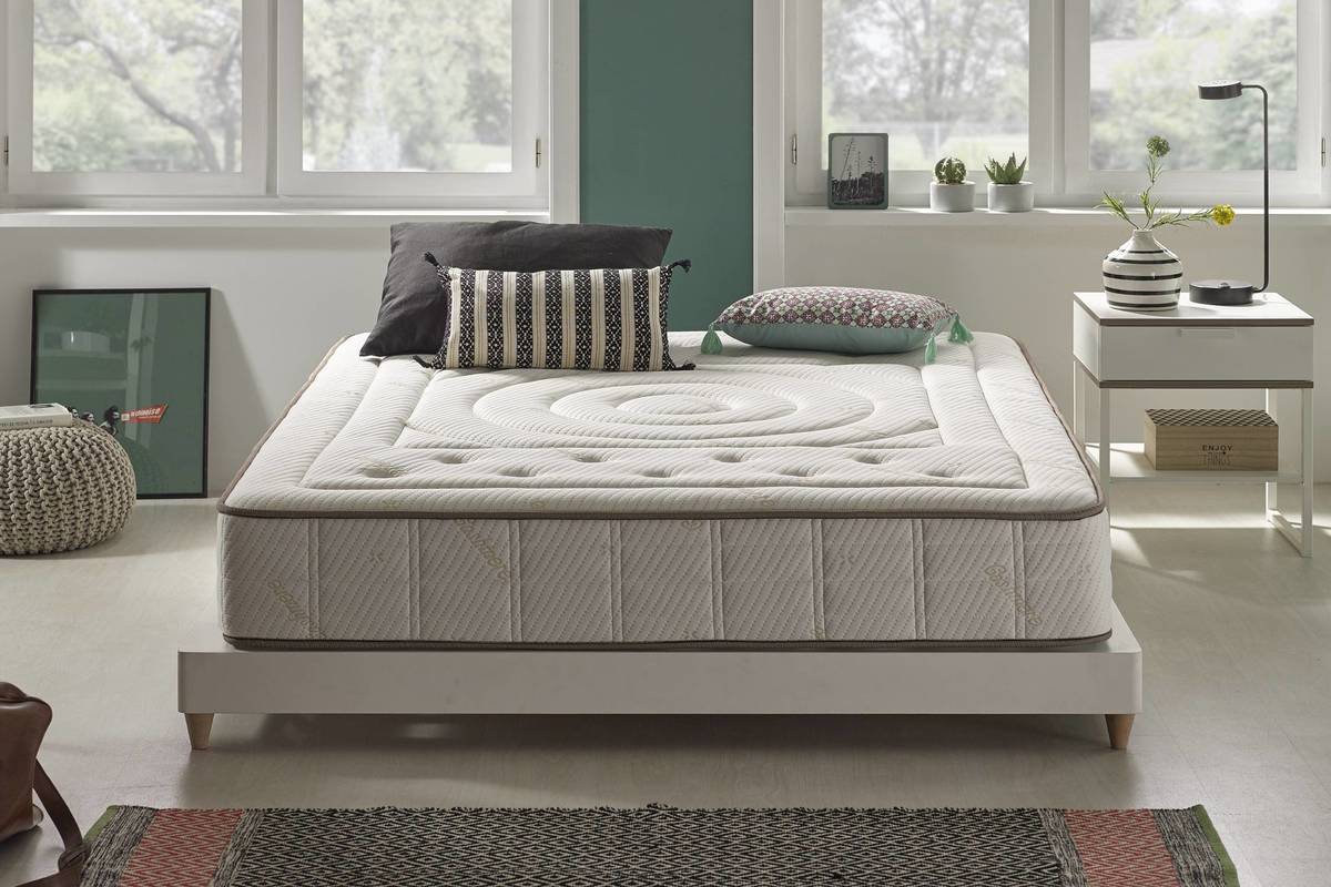 Colchón MOONIA Cashmere Premier Gel Viscoelástico (90x190 cm - Altura: 27 cm)